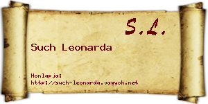 Such Leonarda névjegykártya